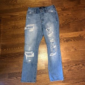 Hollister High Rise Ripped Jeans